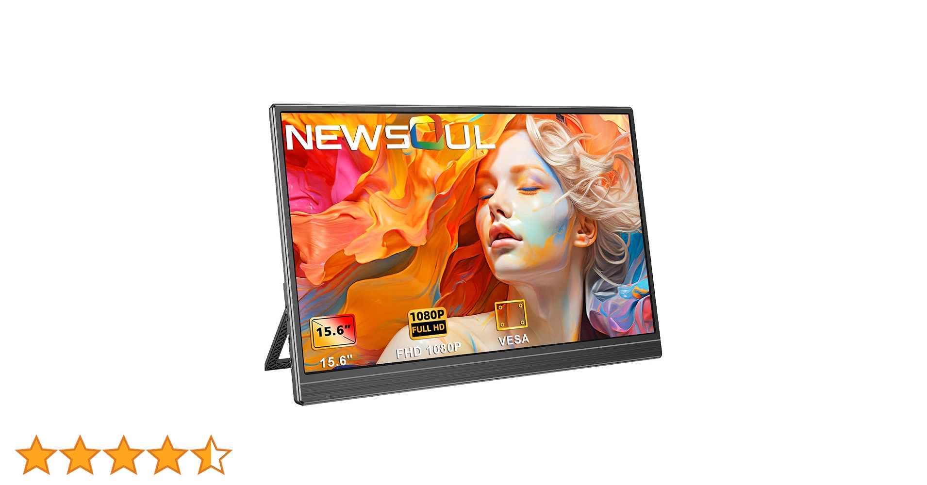 Newsoul モバイルモニター 15.6インチ 自立型 1920x1080 白 Amazon.co.jp: モバイルモニター Newsoul タッチパネル 15.6